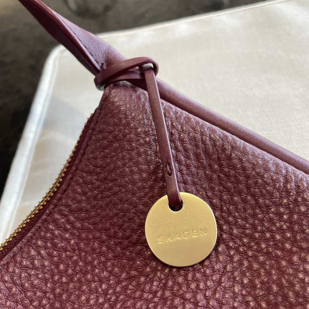 Maroon Skagen shoulder bag - image 4