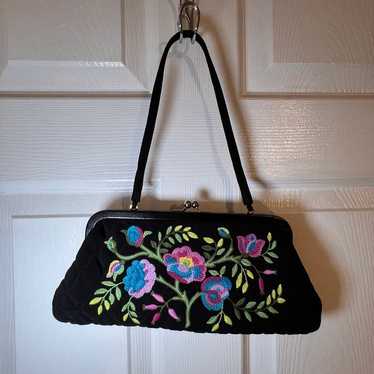 Vera Bradley Veronique Floral Clutch Small Purse E