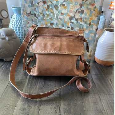 Fossil Leather Crossbody Preloved - image 1