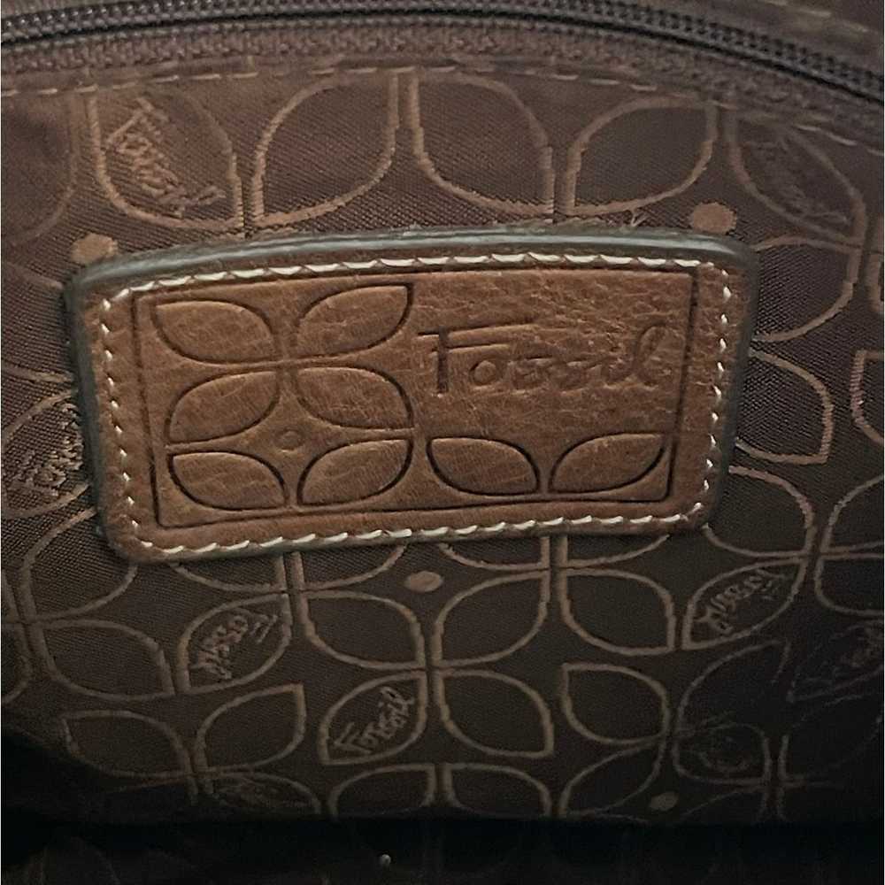 Fossil Leather Crossbody Preloved - image 4