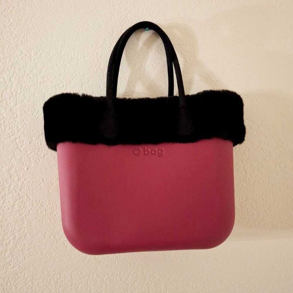 Italian made pink tote O bag - image 2