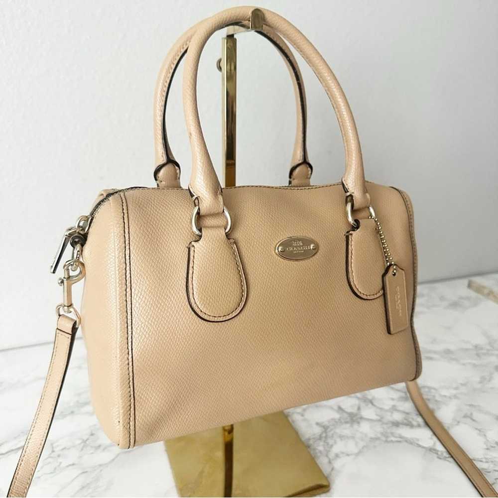 Coach Mini Bennett Satchel Crossbody Bag Beige/Nu… - image 3