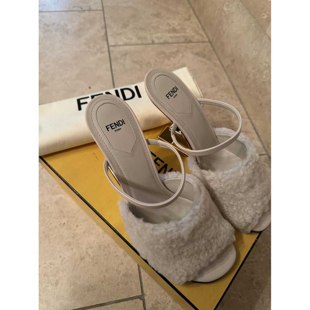 Fendi Fendi First leather mules - image 8