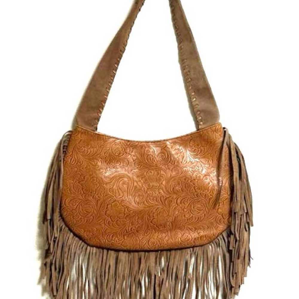 Y2K fairy grunge leather fringe bag - image 2