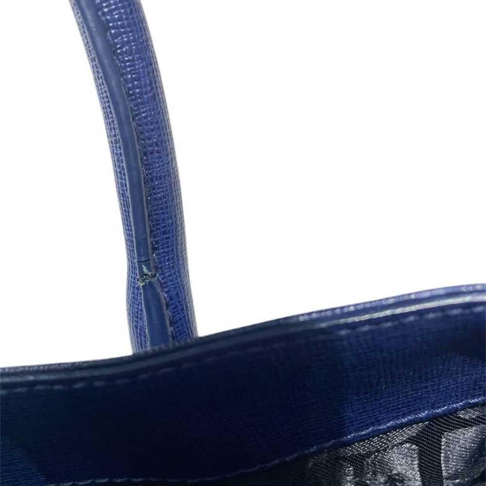 FURLA 2-way shoulder hand bag navy navy - image 10