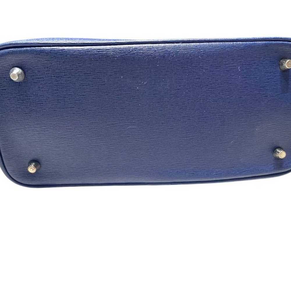 FURLA 2-way shoulder hand bag navy navy - image 5