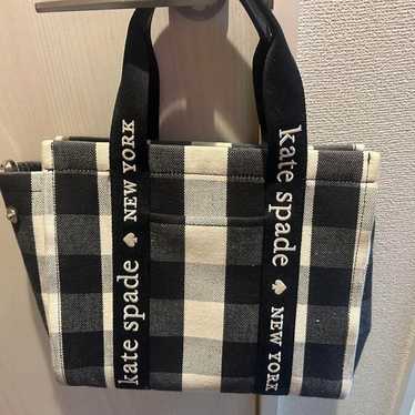 Kate Spade checkered pattern handbag