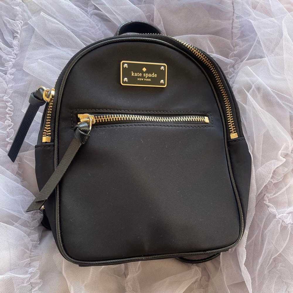 Kate Spade mini backpack black nylon - image 1