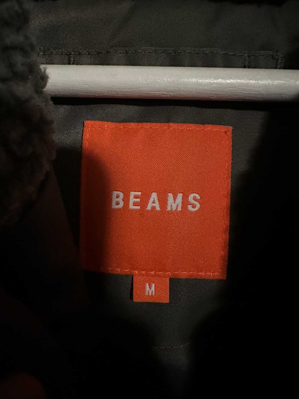 Beams Plus Beams Hooded Fur Bomber - image 3