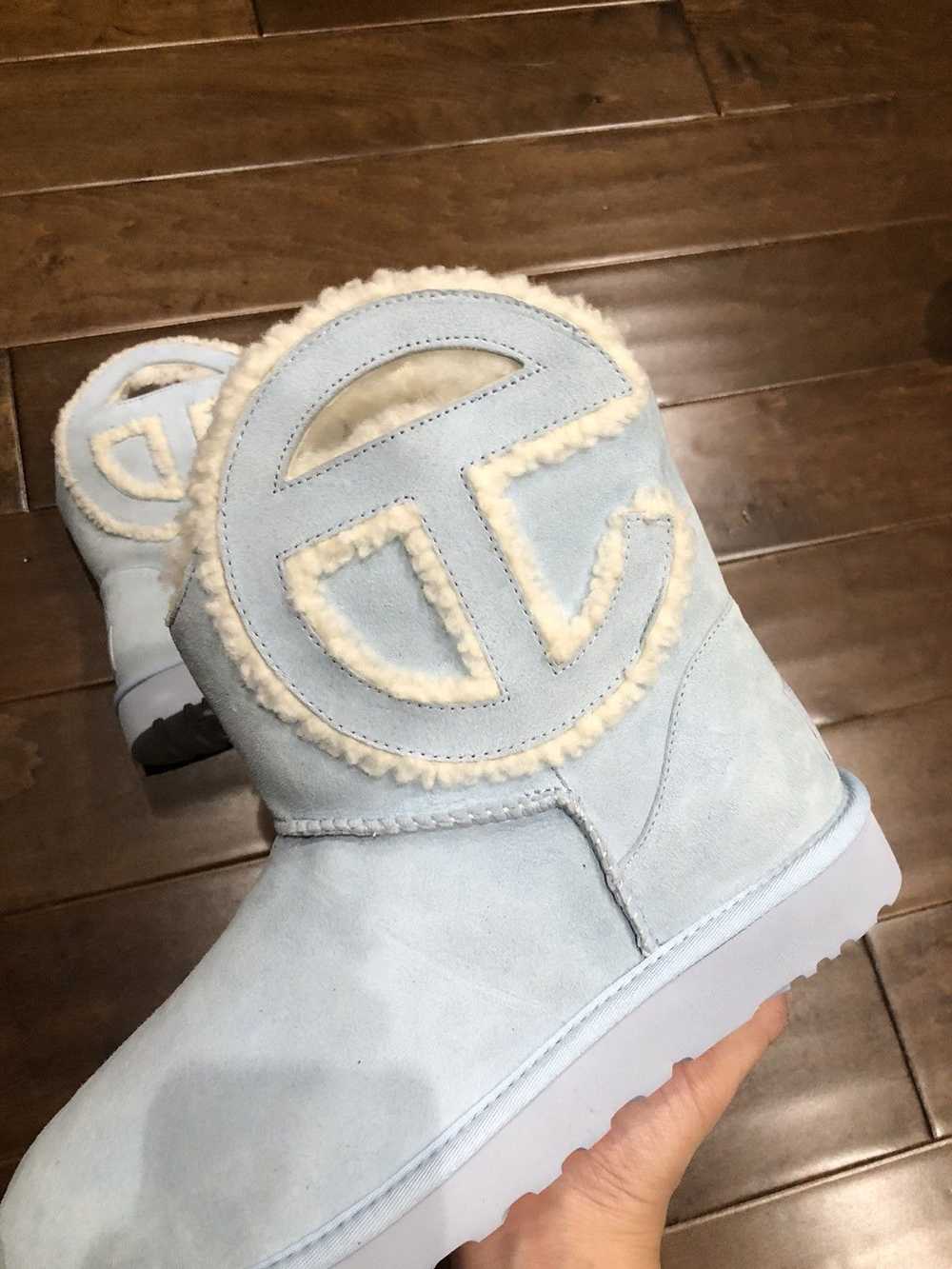 Telfar × Ugg Telfar x UGG Blue Mini Short Logo Bo… - image 2