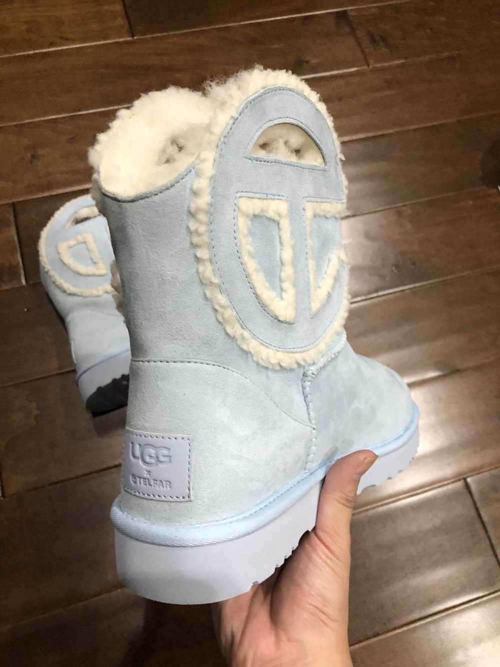 Telfar × Ugg Telfar x UGG Blue Mini Short Logo Bo… - image 3