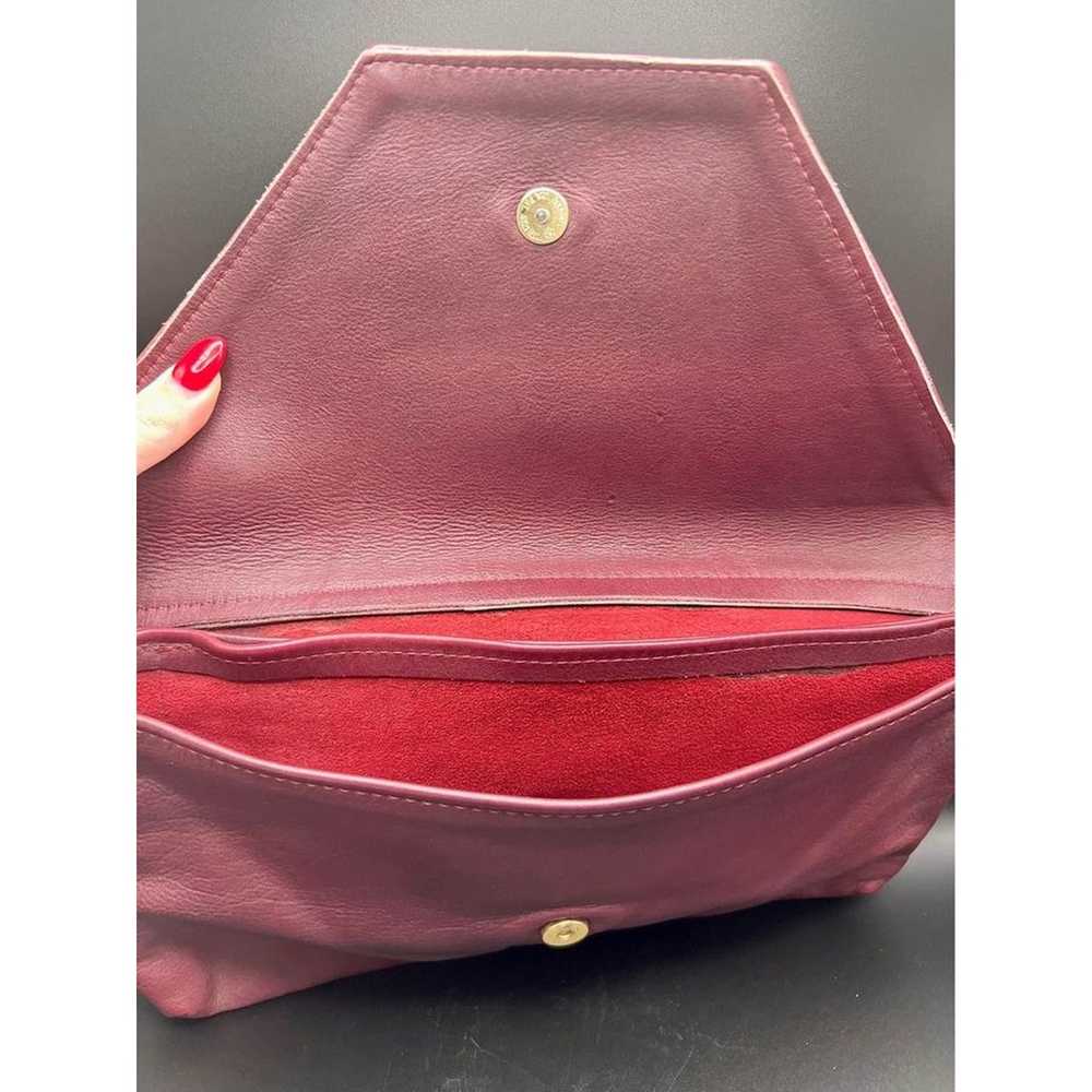 VINTAGE 70’s Red Leather Clutch - image 2