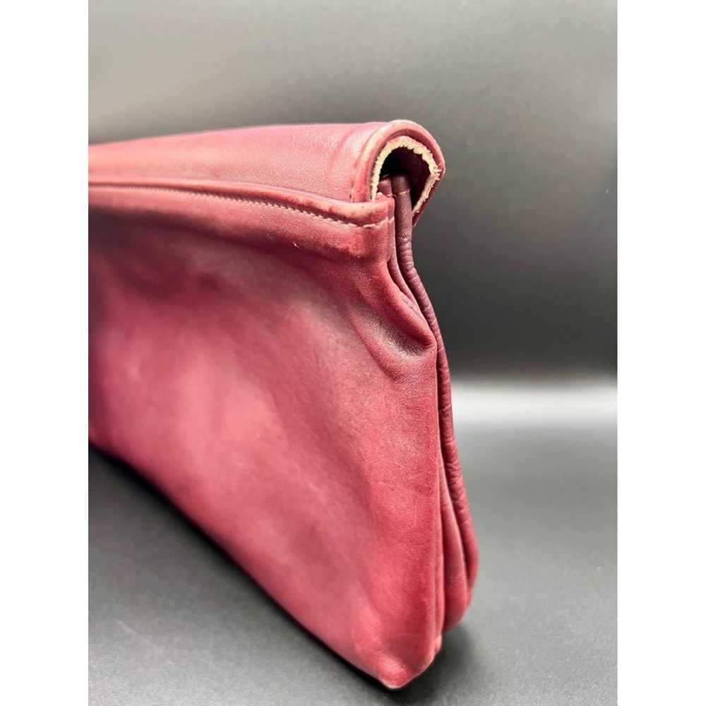 VINTAGE 70’s Red Leather Clutch - image 6