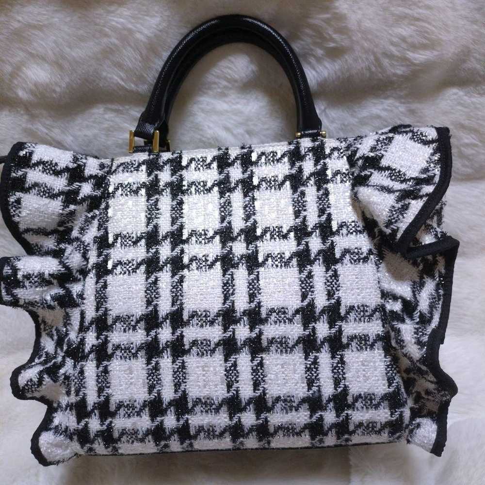 Samantha Vega Tweed Frill Bag (Large) Check Saman… - image 5