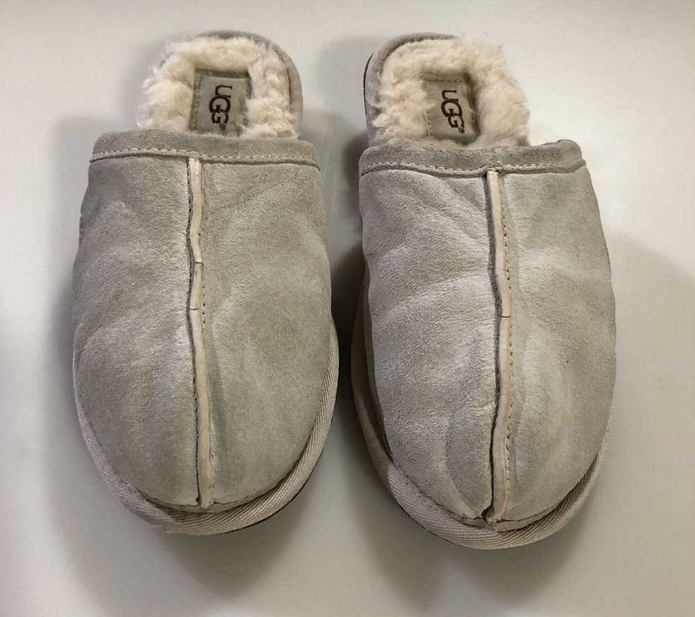 Ugg Ugg pure natural suede/wool shearling logo sl… - image 1