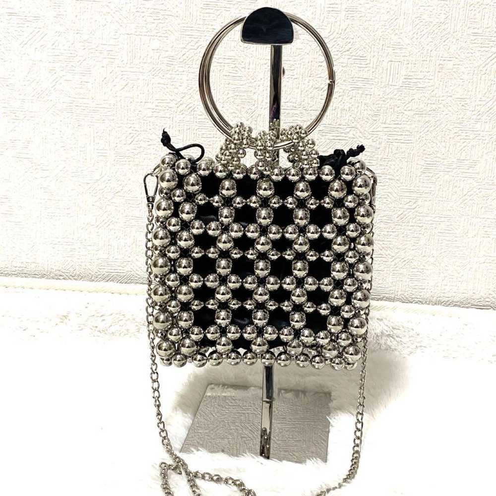 MOUSSY SILVER BEADED MINI BAG Silver - image 2