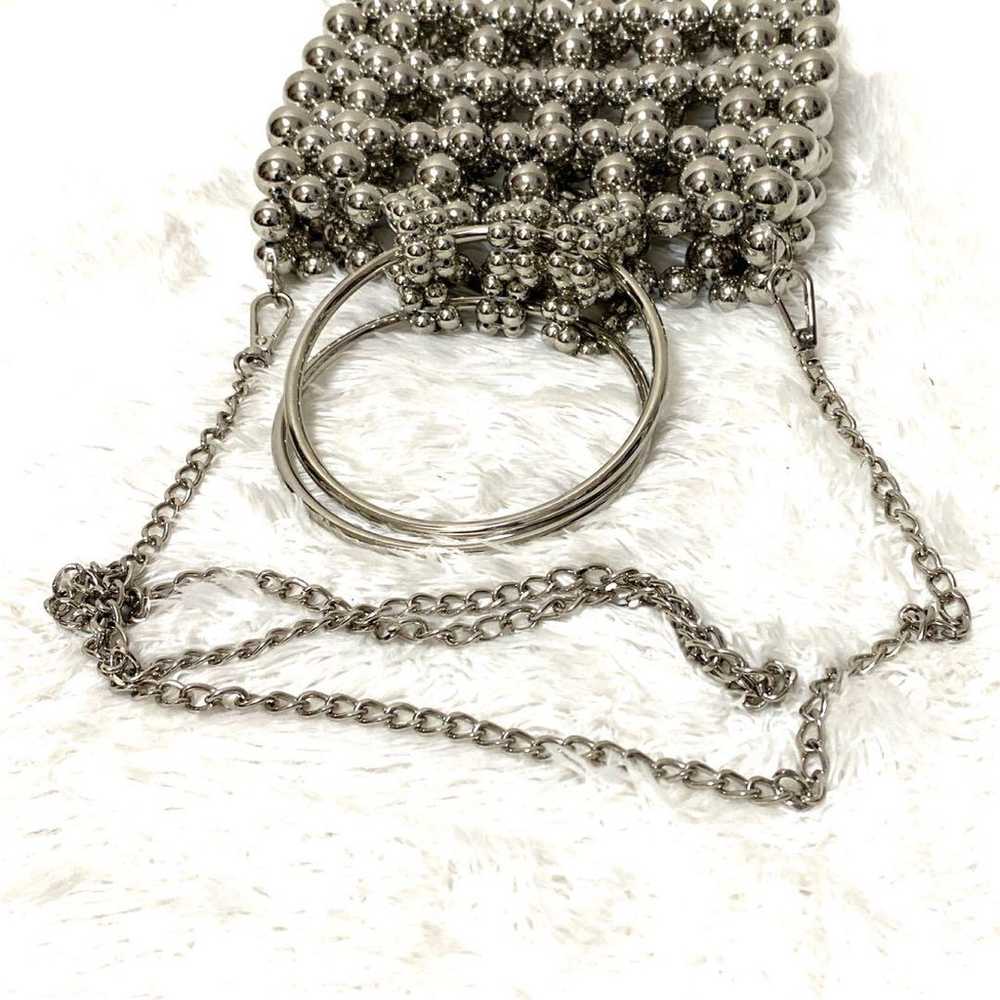 MOUSSY SILVER BEADED MINI BAG Silver - image 7