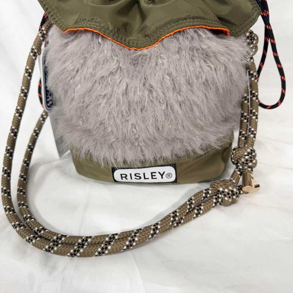 RISLEY Candy Fur Bag Olive Green - image 2