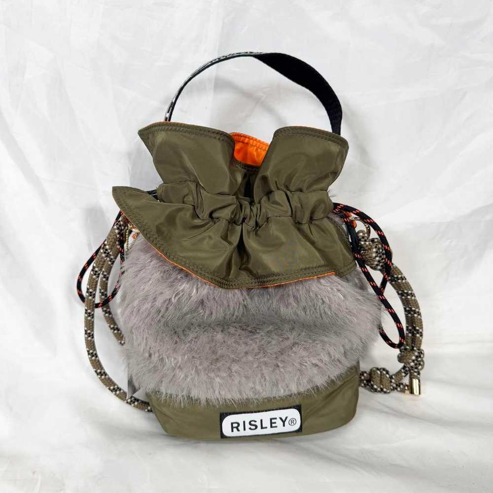 RISLEY Candy Fur Bag Olive Green - image 3