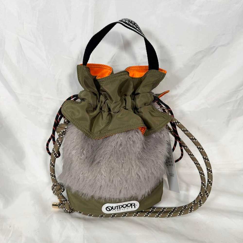 RISLEY Candy Fur Bag Olive Green - image 5