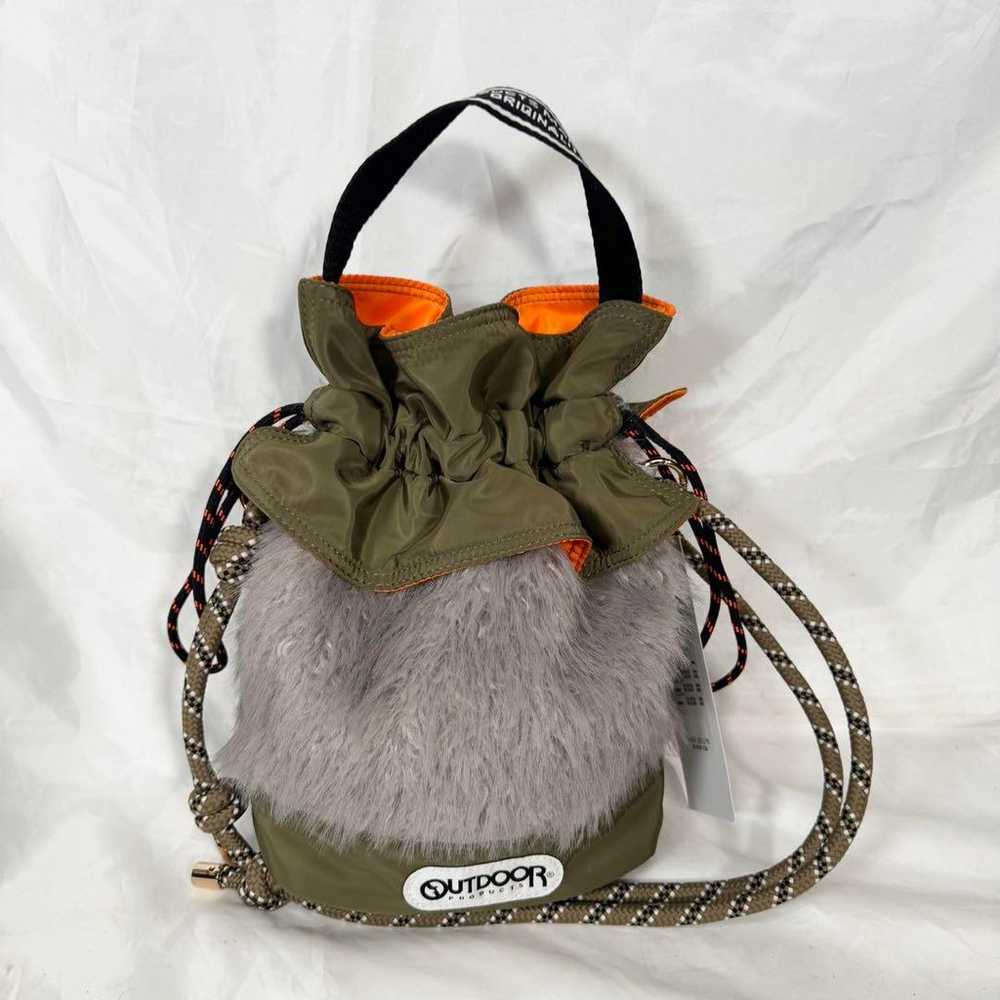 RISLEY Candy Fur Bag Olive Green - image 6