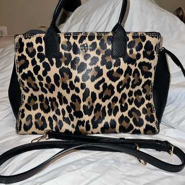 Kate spade dunne lane leopard print handbag