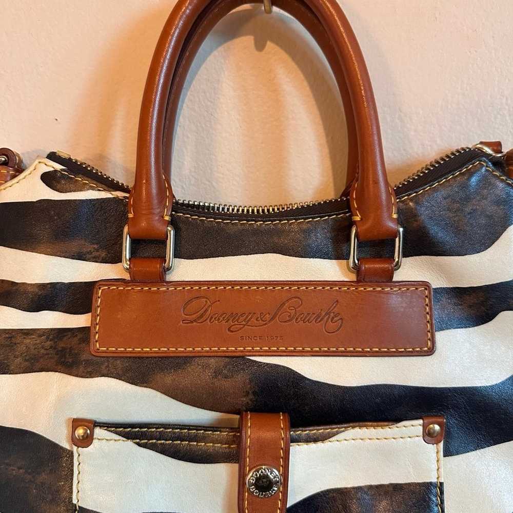 Dooney and Bourke Zebra Print Bag - image 5