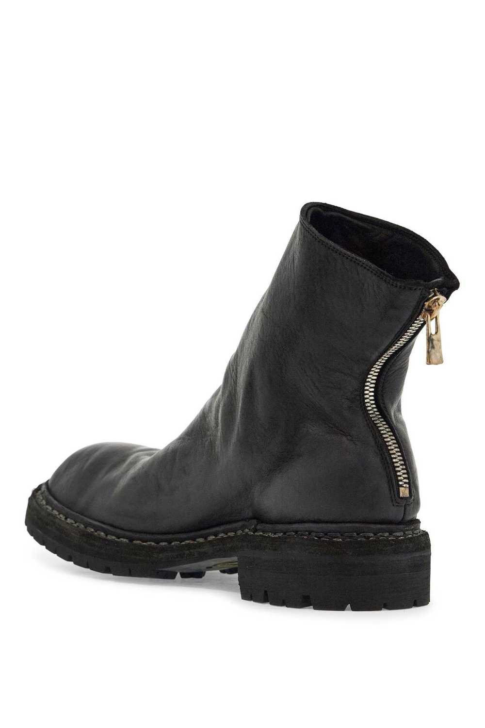 Guidi Black Horse Leather High Zip Boots - image 3