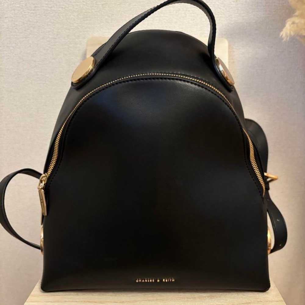 CHARLES & KEITH Black Backpack - image 1