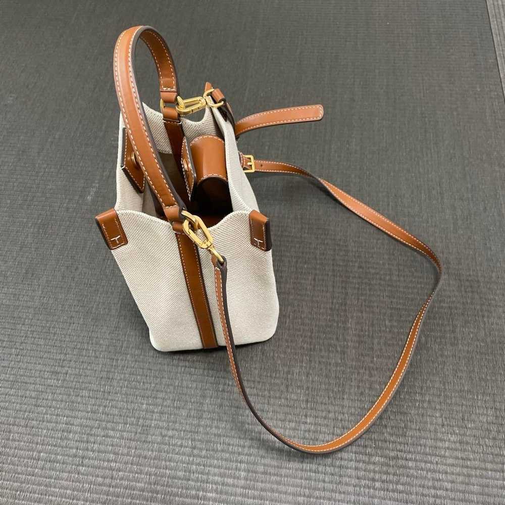 Tory Burch Beige Canvas Shoulder Bag - image 3