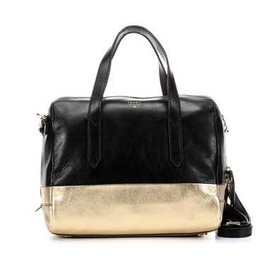 Fossil Leather Sydney Satchel in Gold Dip