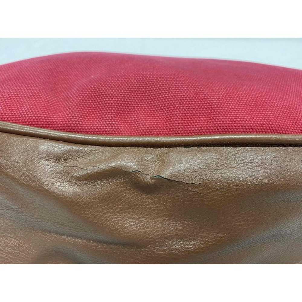 Juicy Couture Y2K Red Canvas Deboss Shoulder Flap… - image 12