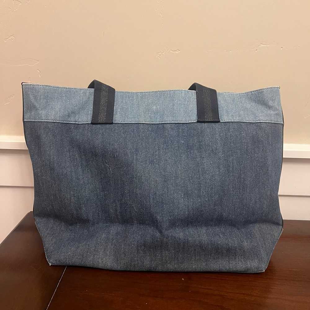 Coach Horse and Carriage Denim Tote - image 5