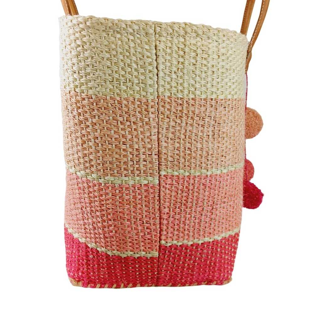 Mar Y Sol Large Samantha Beach Tote Pink Strip Po… - image 6