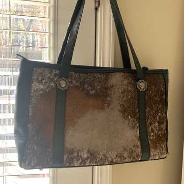 Metallic cowhide KurtMen Design hotsell tote