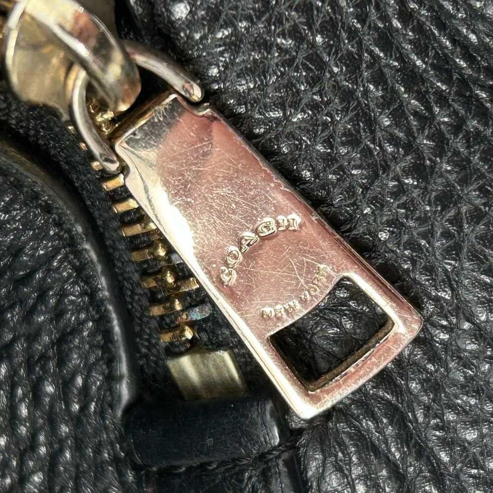 VTG y2k women's COACH black leather pebbled Madis… - image 8