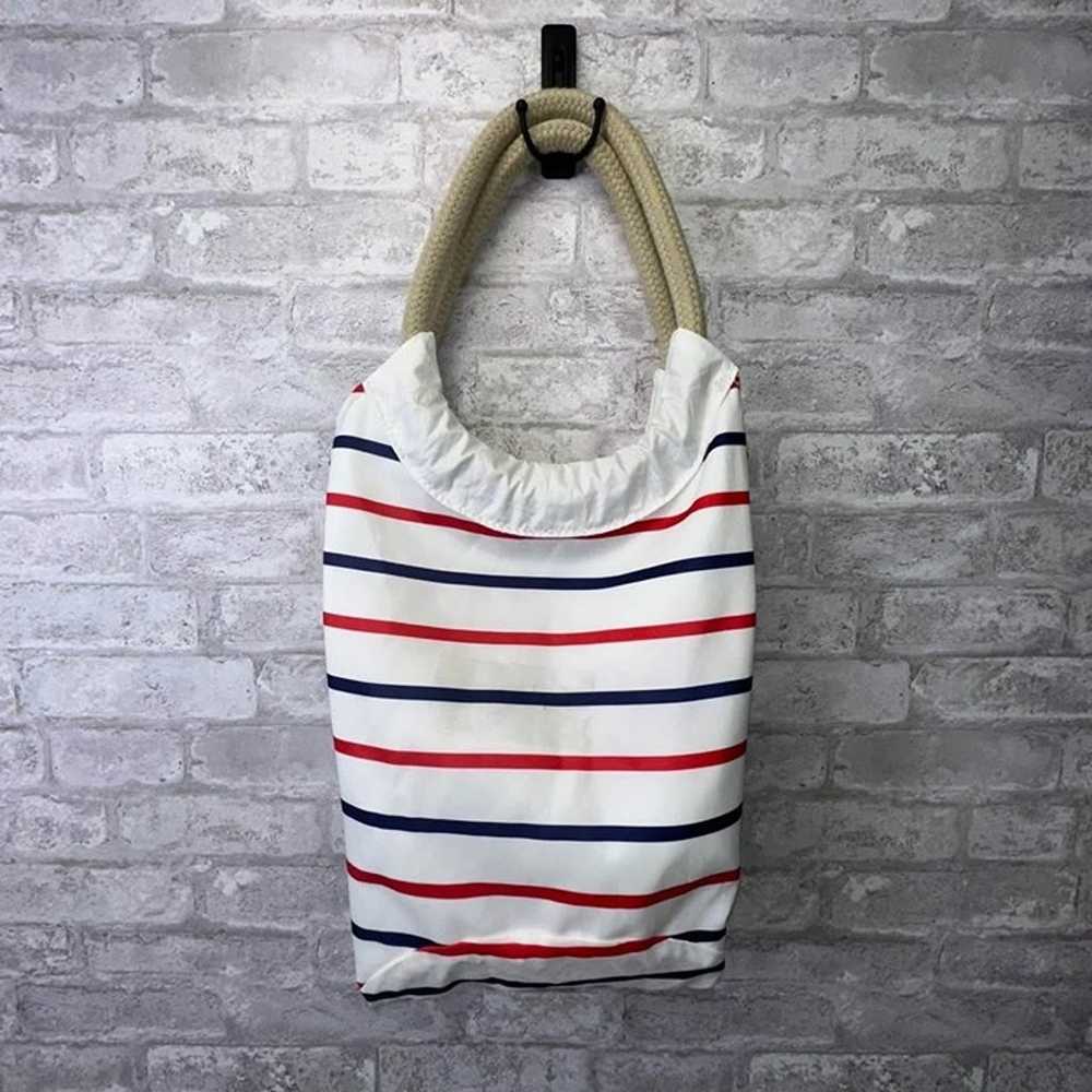 SEA BAG of Maine Red blue Striped Tote # 3220 - image 4