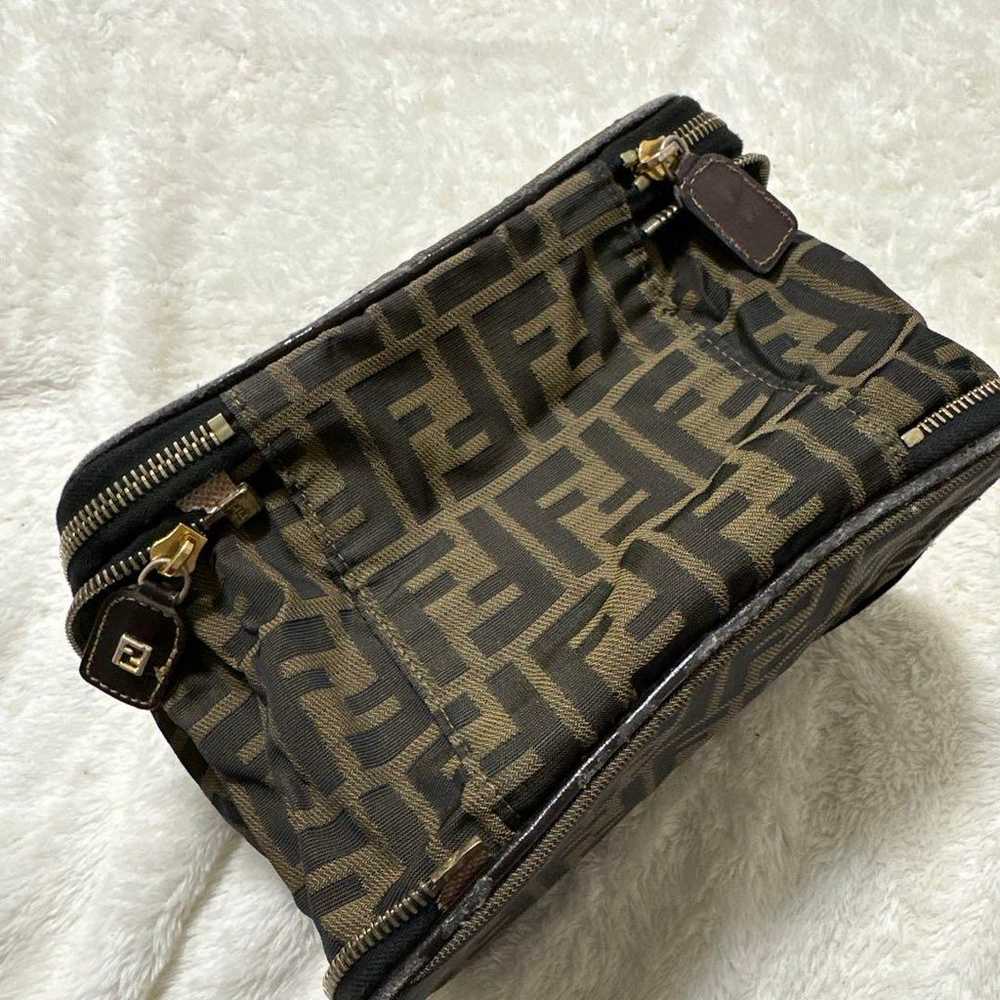 Fendi FF Logo Pouch Brown FENDI - image 2