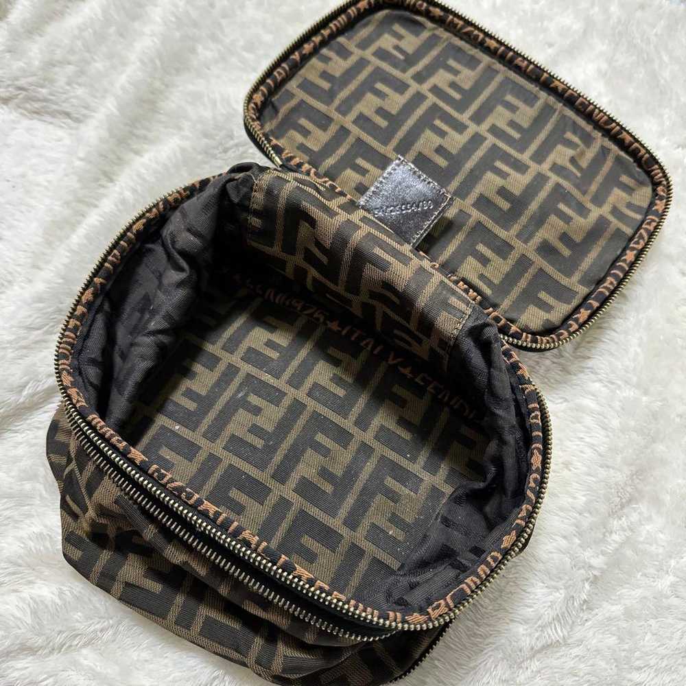 Fendi FF Logo Pouch Brown FENDI - image 3