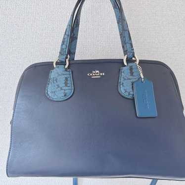 COACH Navy Blue Handbag - image 1