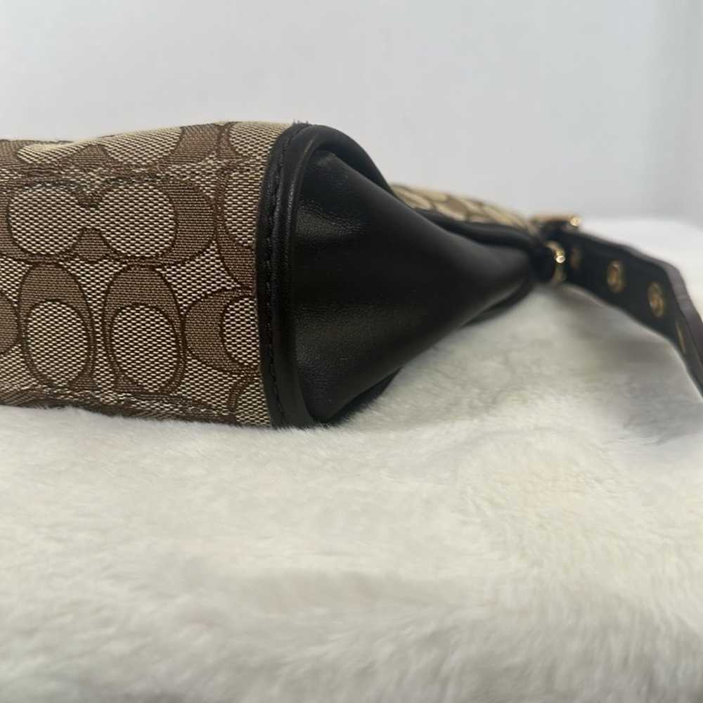 COACH KHAKI BROWN SIGNATURE LOGO DUFFLETTE CROSSB… - image 4