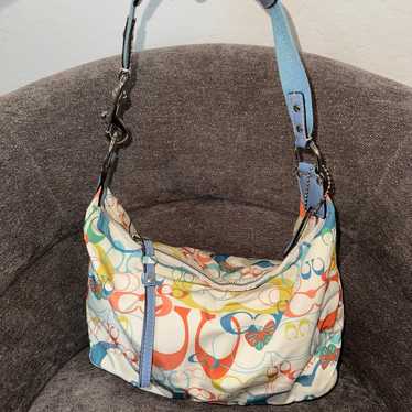 バッグ Vintage Coach Butterfly Handbag Leather Coach Butterfly Leather Exterior Tote Bags & Handbags for