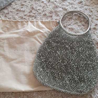 ANTEPRIMA Silver Beaded Party Bag - image 1