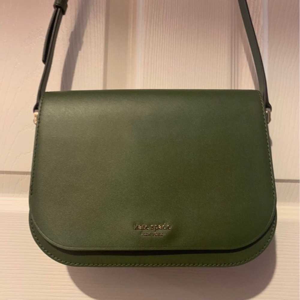 kate soade crossbody green - image 1