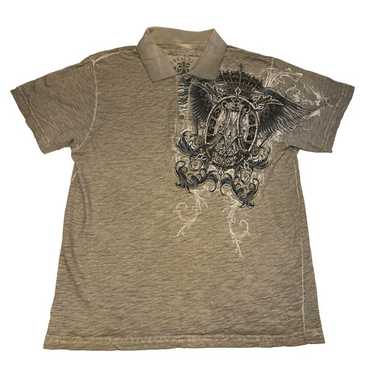 y2k 00s affliction archive ポロシャツ グランジ y2k 00s affliction archive ポロシャツ グランジ トップス