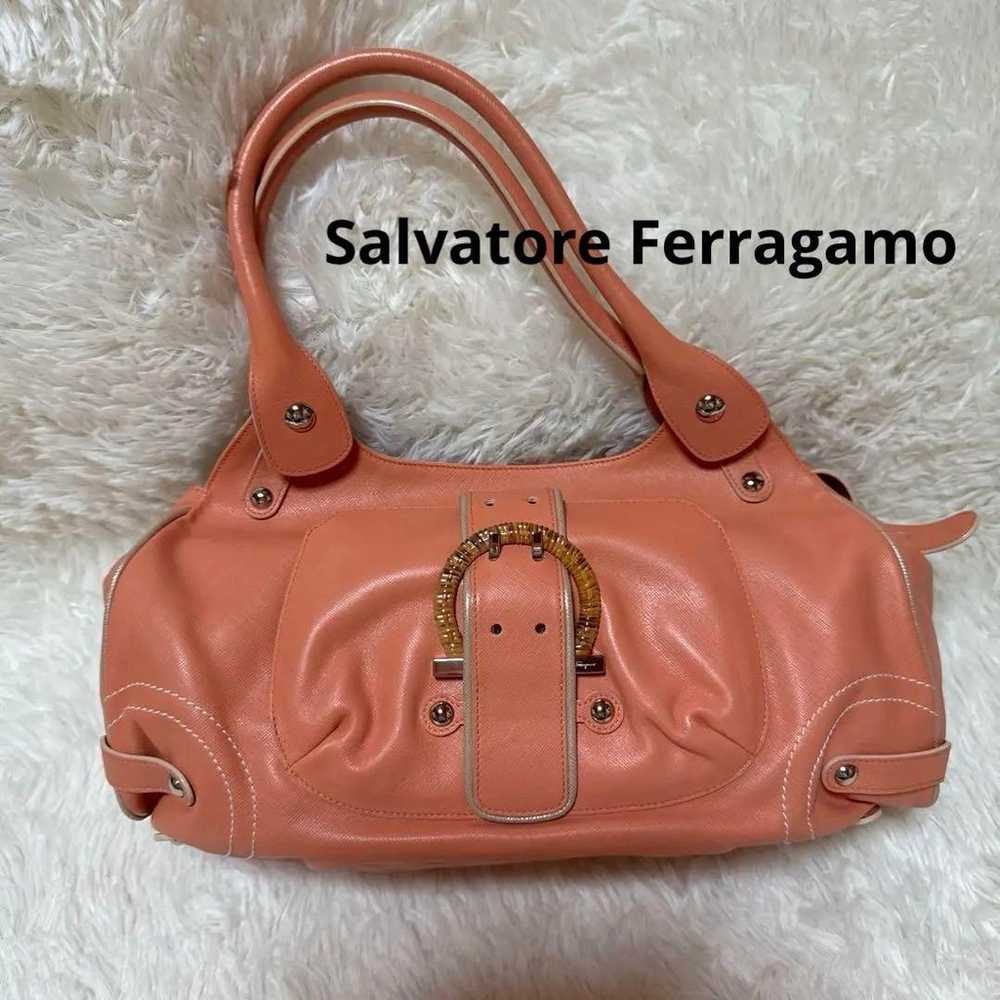 Salvatore Ferragamo Handbag Salmon Pink - image 1