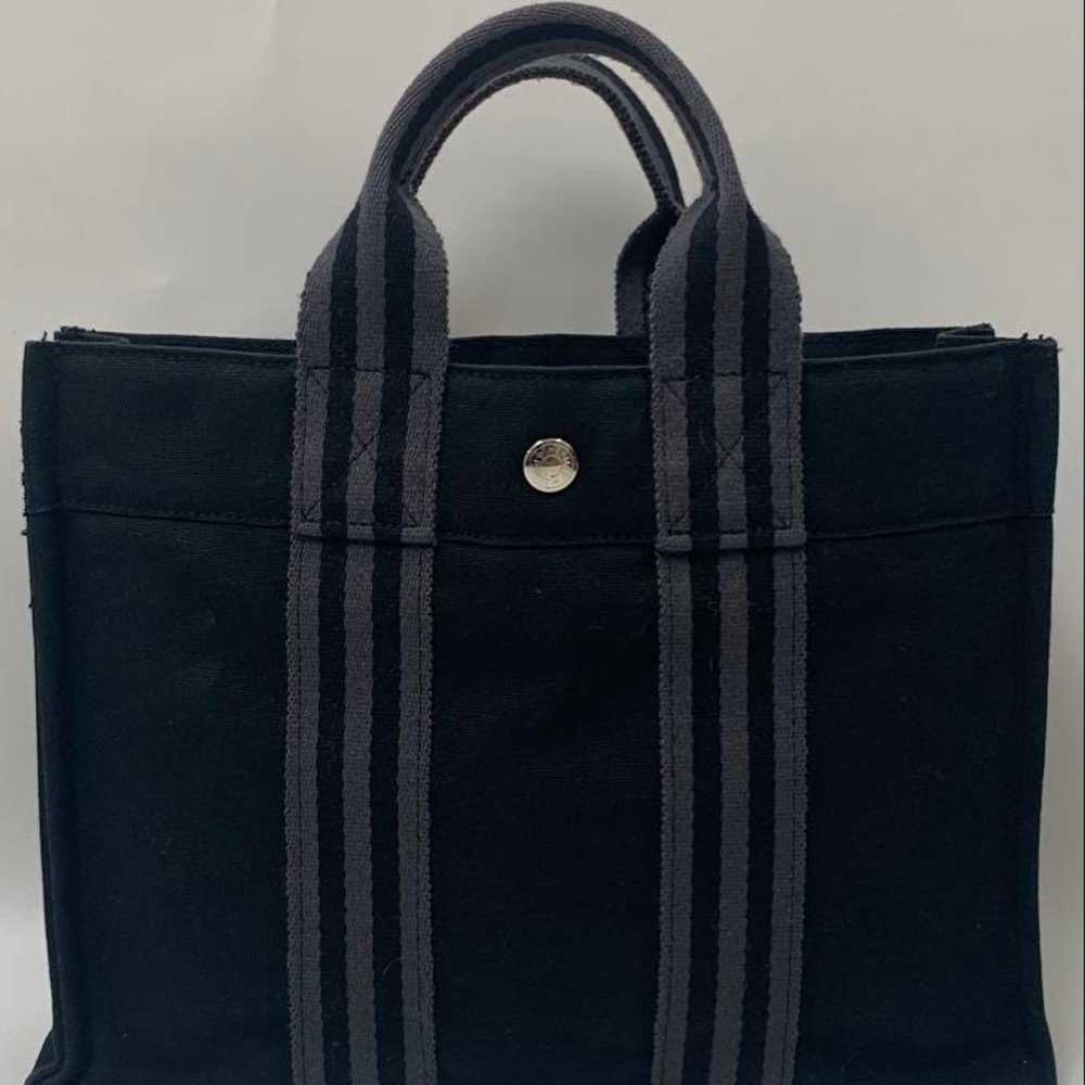 Hermès Foulonné PM Tote Bag Black Band Bag Mini B… - image 2