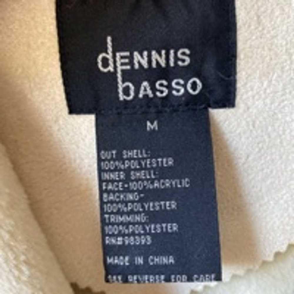 Other Dennis Basso Vintage Long Ivory Faux Suede … - image 4