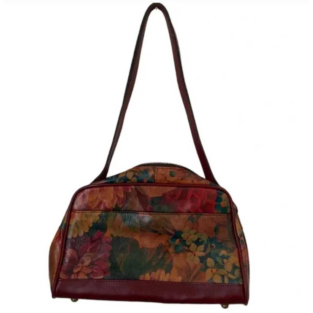 Patricia Nash Multi Oxblood Leather Shoulder Bag - image 6