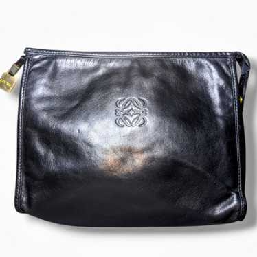 Loewe | Anagram Black Lambskin Leather Zip Around… - image 1